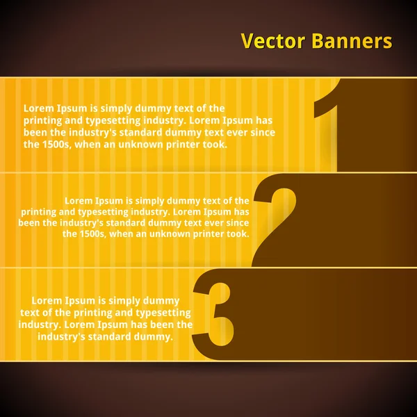 Sada bannerů — Stockový vektor