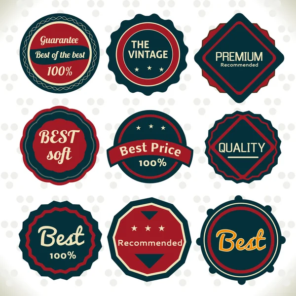 Vintage Emblems — Stock Vector