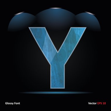 parlak grunge font. mektup