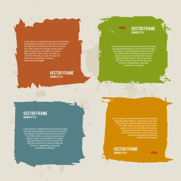 Grunge çerçeve koleksiyonu