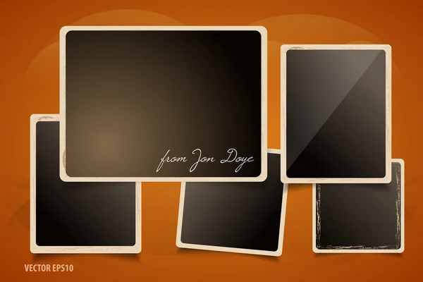 toplama grunge fotoğraf çerçeveleri