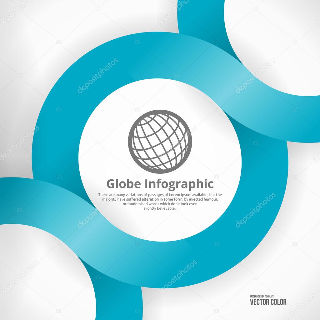 Globe Infographic Design