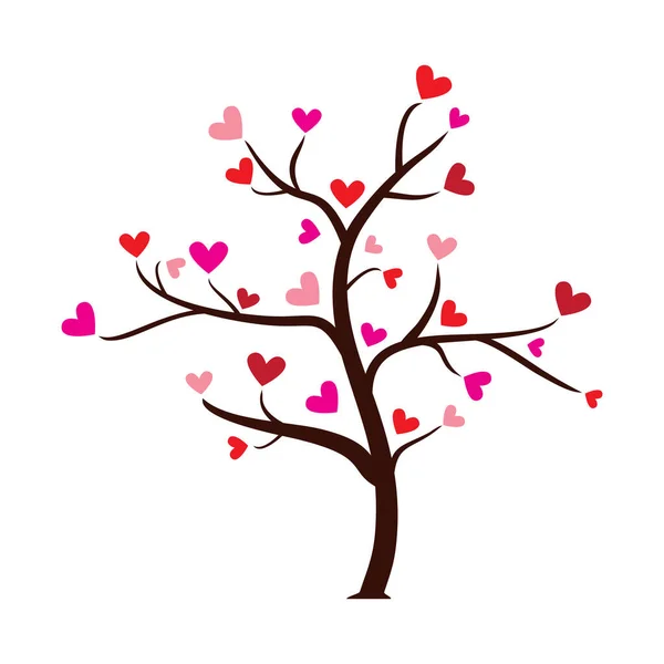 Love Tree Heart Leaves Tree Paper Leaves Hanging Hearts Jpeg — Stockfoto