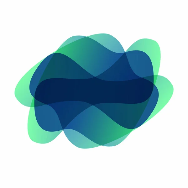 Flux Logo Consisting Blur Gradient Colorful Circles Shapes Soft Transition — Foto Stock