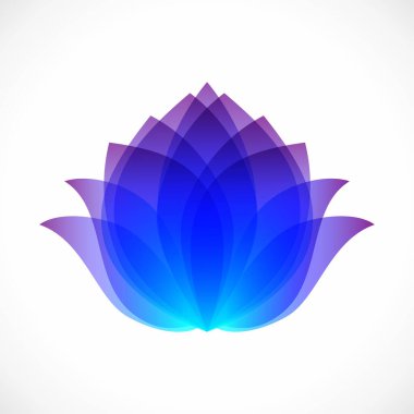 Lotus logoti tasarım şablonu. Güzellik salonu, spa ya da kozmetik ürünleri için çiçek sembolü. Jpeg illüstrasyonu.
