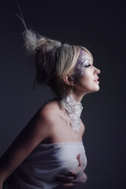 güzel kar kraliçesi.