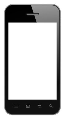 Smart Phone With Blank Screen clipart