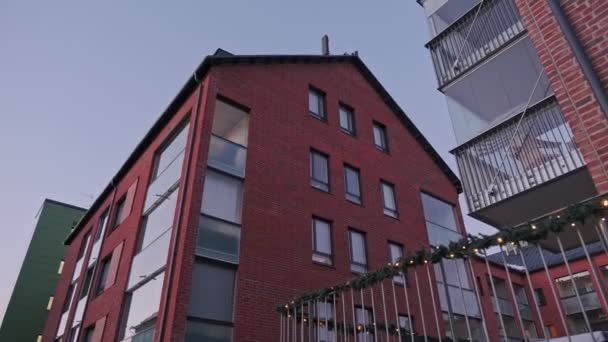 Nowoczesna architektura skandynawska w Finlandii. — Wideo stockowe