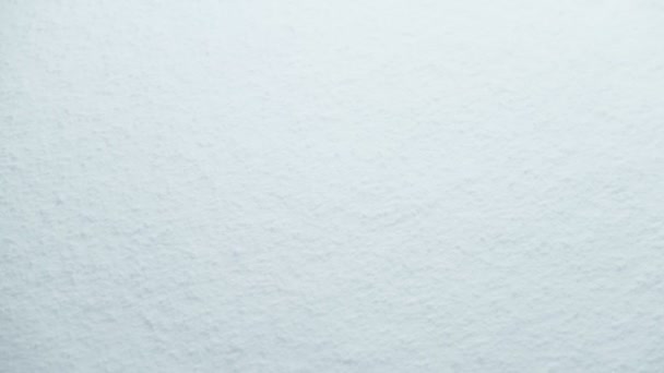 Белый чистый снег на заднем плане — стоковое видео