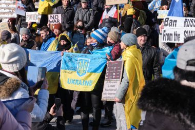 Ukrayna 'daki Rus saldırısına karşı gösteri