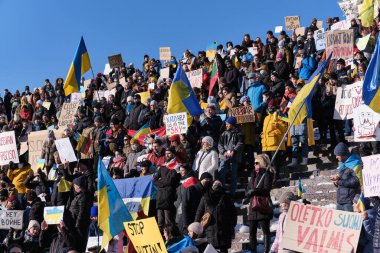 Ukrayna 'daki Rus saldırısına karşı gösteri