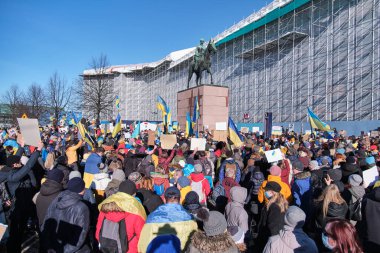 Ukrayna 'daki Rus saldırısına karşı gösteri
