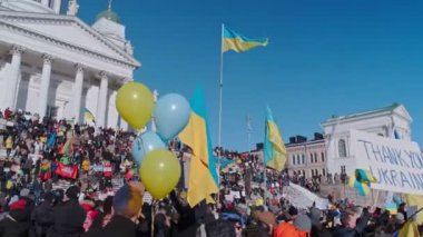 Ukrayna 'daki Rus saldırısına karşı gösteri