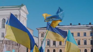 Ukrayna 'daki Rus saldırısına karşı gösteri