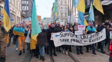 Ukrayna 'daki Rus saldırısına karşı gösteri
