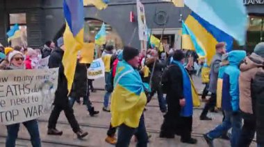 Ukrayna 'daki Rus saldırısına karşı gösteri