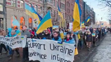 Ukrayna 'daki Rus saldırısına karşı gösteri