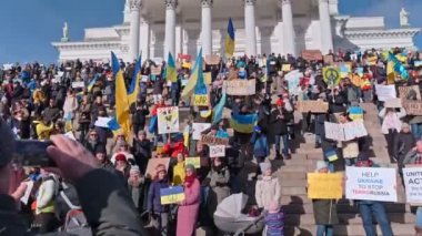 Ukrayna 'daki Rus saldırısına karşı gösteri