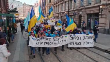 Ukrayna 'daki Rus saldırısına karşı gösteri