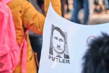 Ukrayna 'daki Rus saldırısına karşı gösteri