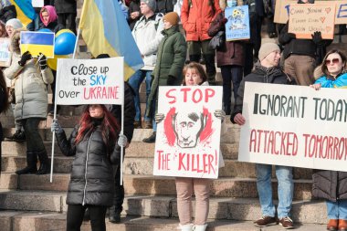 Ukrayna 'daki Rus saldırısına karşı gösteri