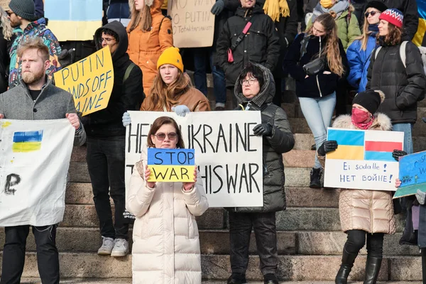 Демонстрація проти російської агресії в Україні — Безкоштовне стокове фото