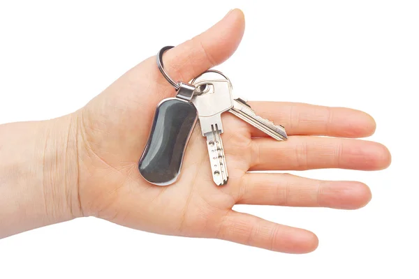 Hand with keys — Stock Photo, Image