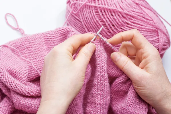 Lavorare a maglia — Foto Stock