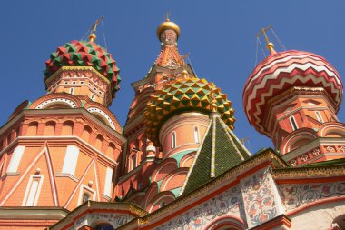 Vasily cathedral red square Moskova şehir kutsar