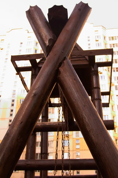 Playground Equipment.Climbing net — Stock Photo, Image