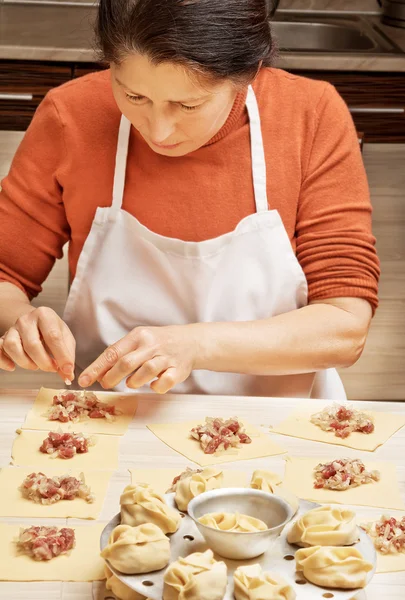 Dumpling.Plat de l'Asie — Photo