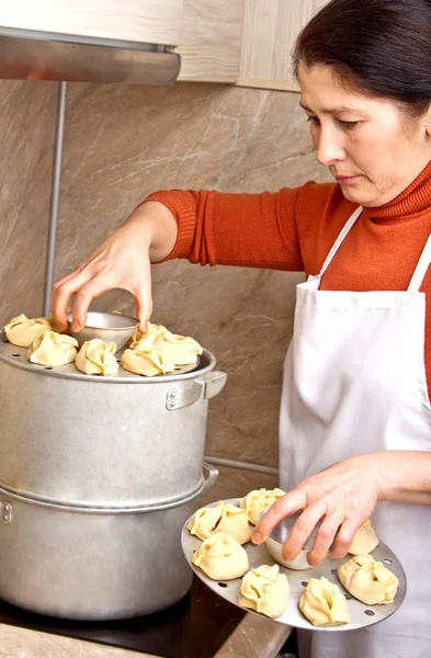 Dumpling.Dish av Asien — Stockfoto