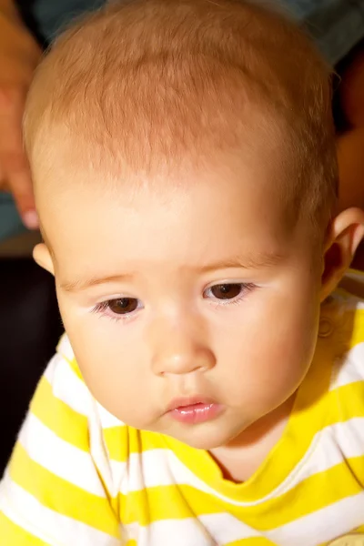 Дитина щасливий дев'ять місяців — стокове фото