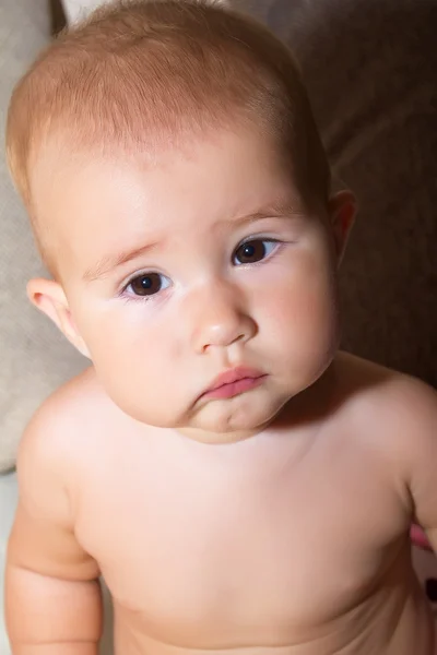 Criança feliz de nove meses — Fotografia de Stock