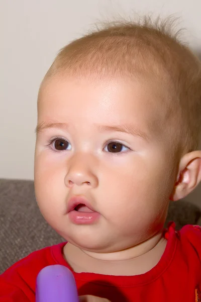 Feliz niño de nueve meses —  Fotos de Stock