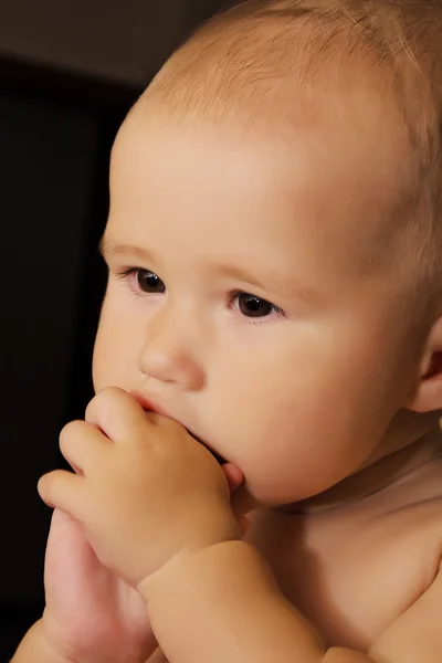 Feliz niño de nueve meses — Foto de Stock