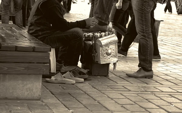 Clean shoes Istanbul Turkey — Stock Photo, Image