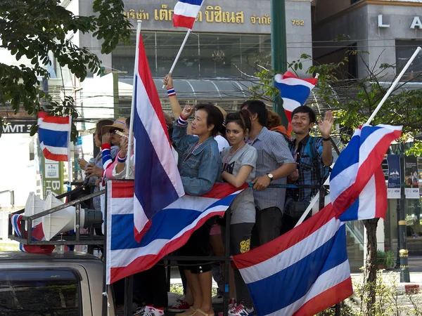 Politieke protesten in bangkok, thailand — Stockfoto