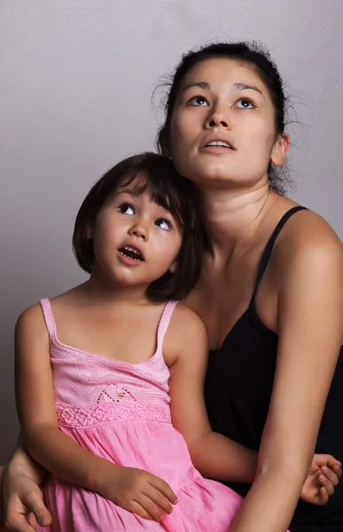 Portrait of daughter and her mother — Stock Photo, Image