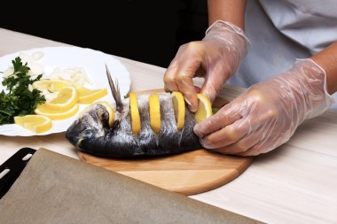 pişmiş balık çipura balığı