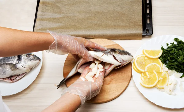 調理された魚鯛の魚 — ストック写真