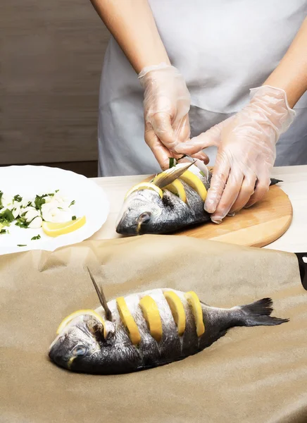 調理された魚鯛の魚 — ストック写真