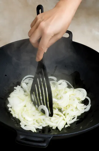 Kochen von gelben Bohnen — Stockfoto