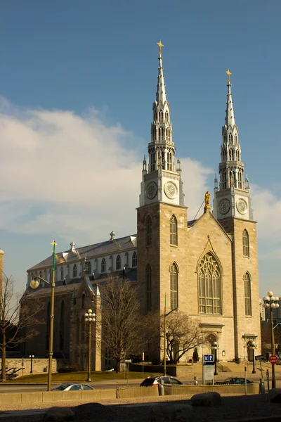 Catedral de Notre-Dame Basílica em Ottawa, Canadá — Fotografia de Stock