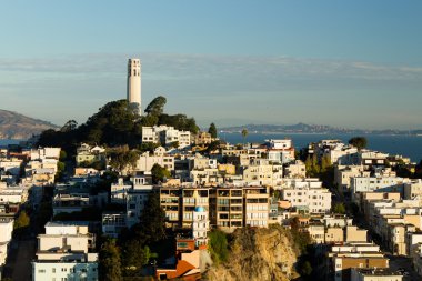Coit Tower on Telegraph Hill clipart