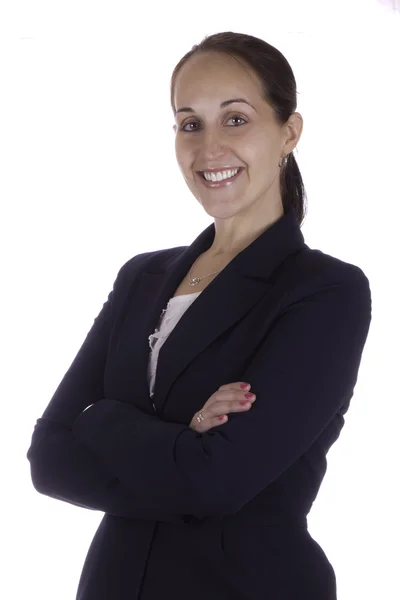 Portret van een lachende zakenvrouw — Stockfoto