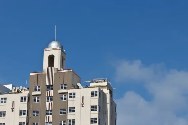 Südstrand Art Deco Gebäude in miami, florida — Stockfoto