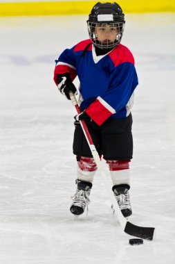buz hokeyi antrenmanda stickhandling çocuk uygulamaları