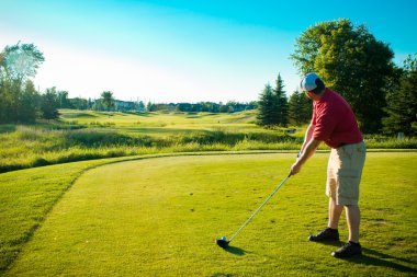 Golf topu vurmak tee - filtre