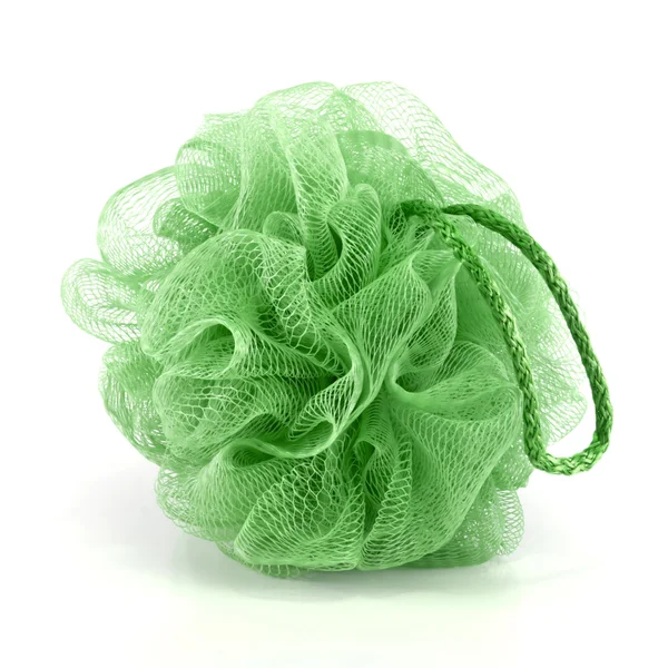 녹색 목욕 퍼프 스톡 이미지